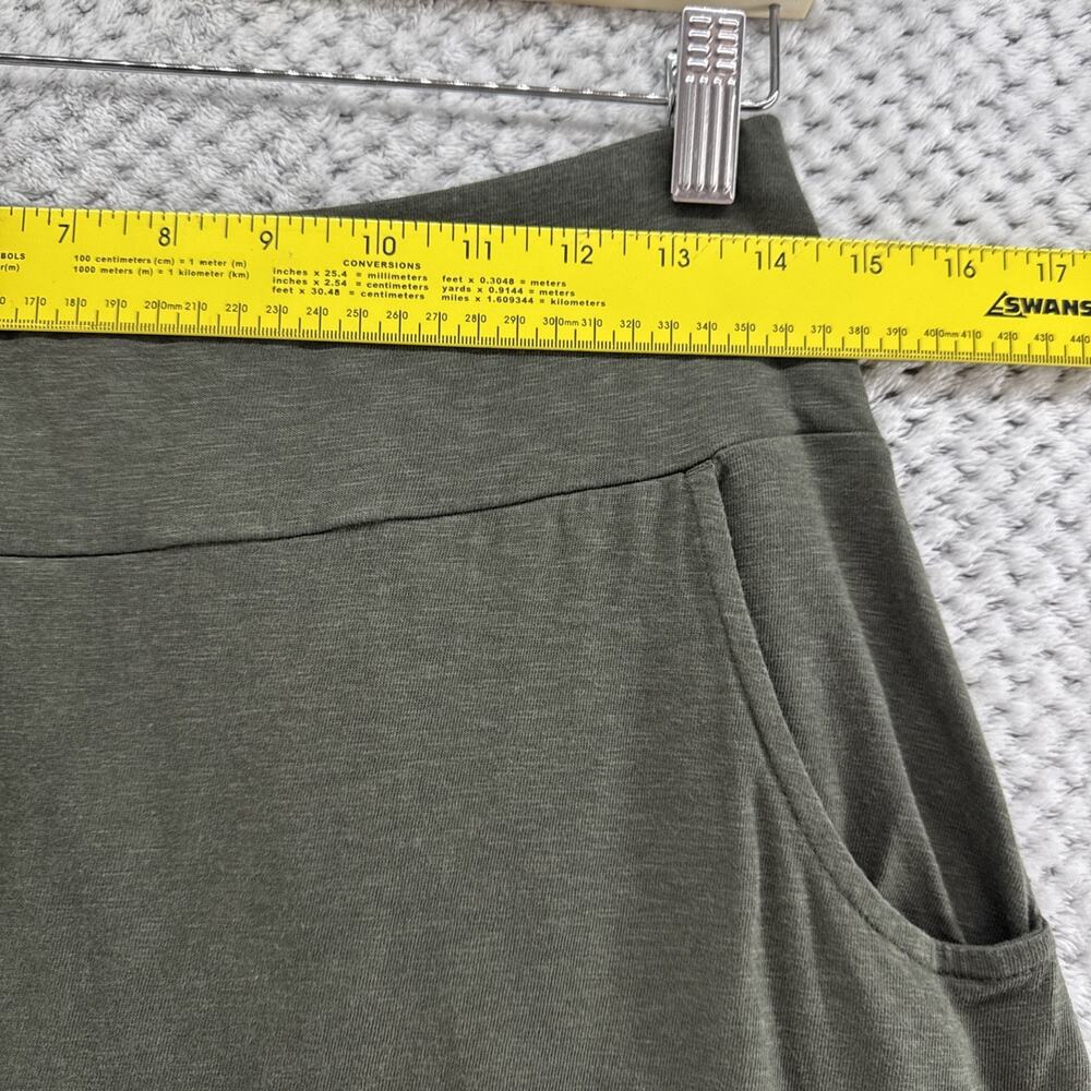 Purejill by J Jill Midi Skirt Women XS Petite Green PJ Easy Knit Side -Tie Skirt - Picture 6 of 9